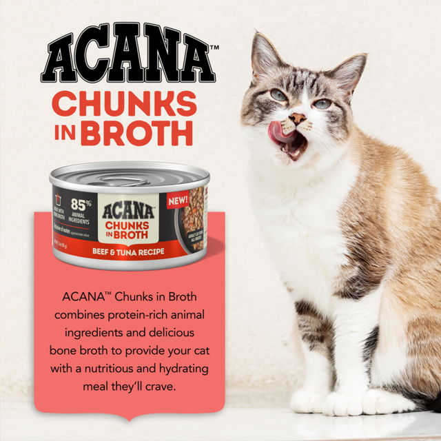 ACANA Beef & Tuna Recipe Chunks in Broth Wet Cat Food - Product Image 3