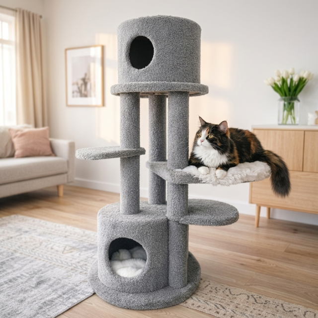 Tigga Carpet Dunedin Cat Scratch Tree  - Product Image