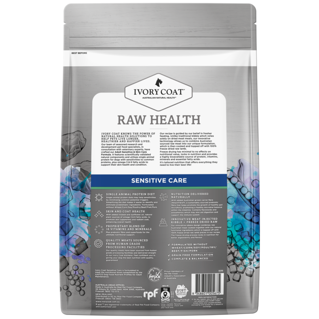 Ivory Coat Raw Health Sensitive Care Lamb Adult Dry Dog Food - Product Image 8