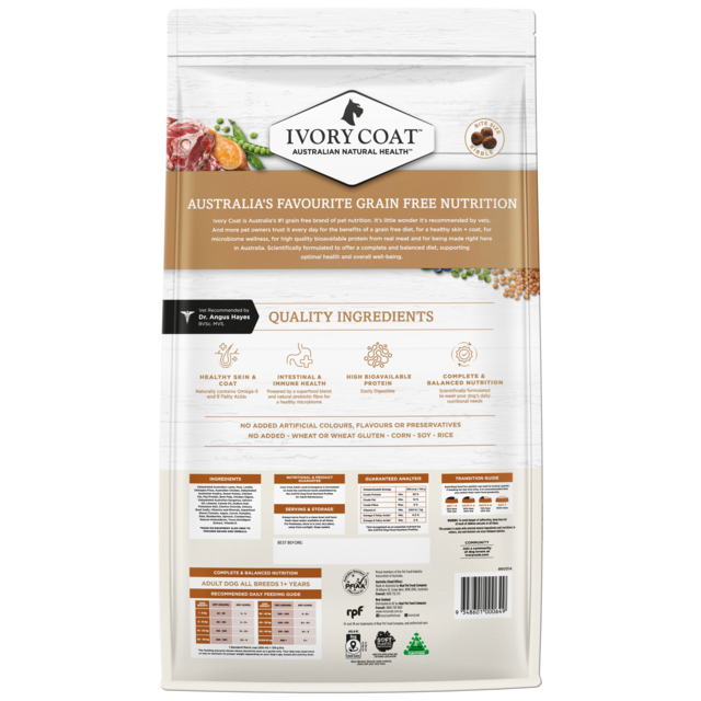 Ivory Coat Grain Free Lamb & Kangaroo Adult Dry Dog Food - Product Image 11