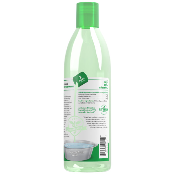 TropiClean Fresh Breath Dog Dental Water Additive - Product Image 1