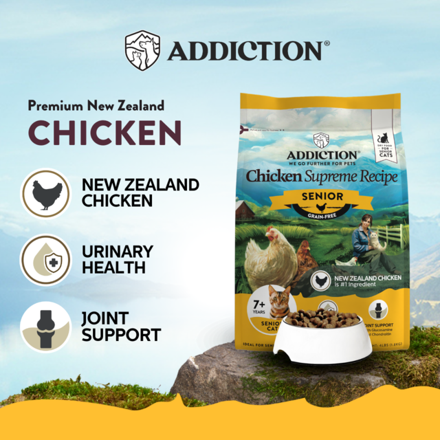 Addiction Grain-Free Chicken Supreme Recipe Senior Dry Cat Food - Product Image 1