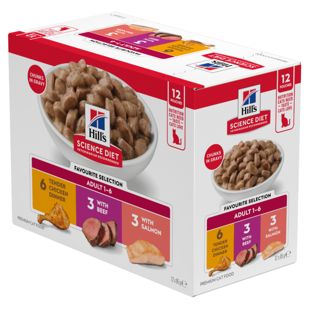 Hill's Science Diet Adult Favourites Selection Wet Cat Food Variety Pack - Product Image 1
