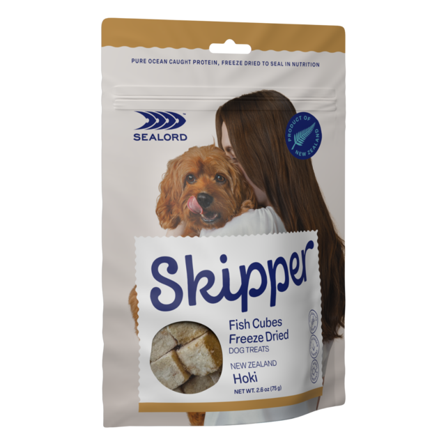Sealord Skipper Hoki Cubes Freeze Dried Dog Treats - Product Image 1