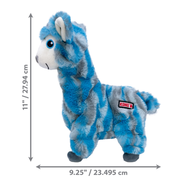 KONG Low Stuff Stripes Llama Dog Toy - Product Image 1