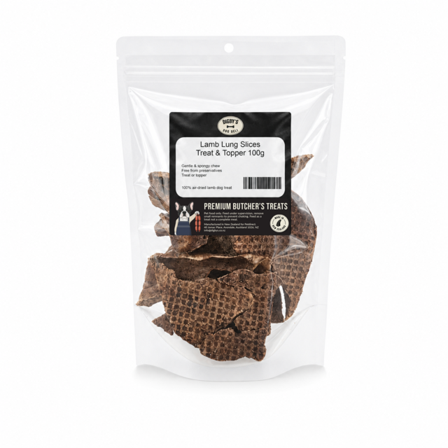 Digby's Dog Deli Lamb Lung Slices Treat & Topper - Product Image