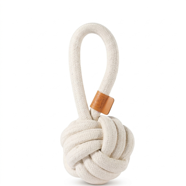 M-PETS Coto Natural Cotton Loop Ball Dog Toy - Product Image 1