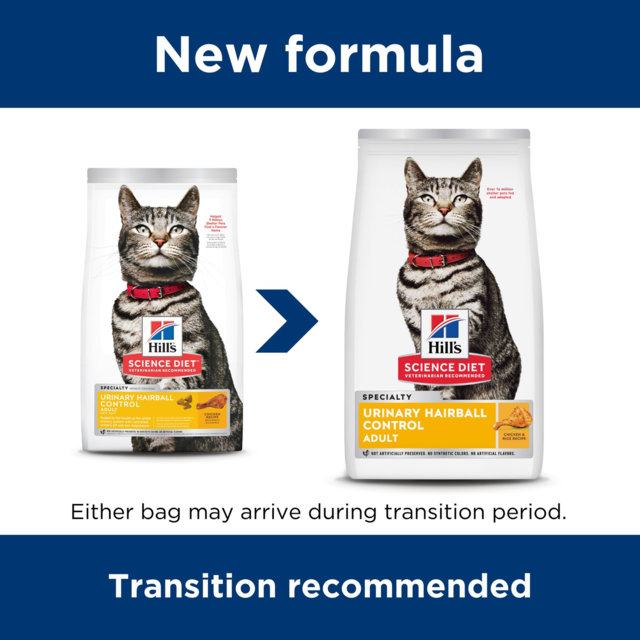 Hill's Science Diet Adult Urinary Hairball Control Chicken Dry Cat Food - Product Image 2