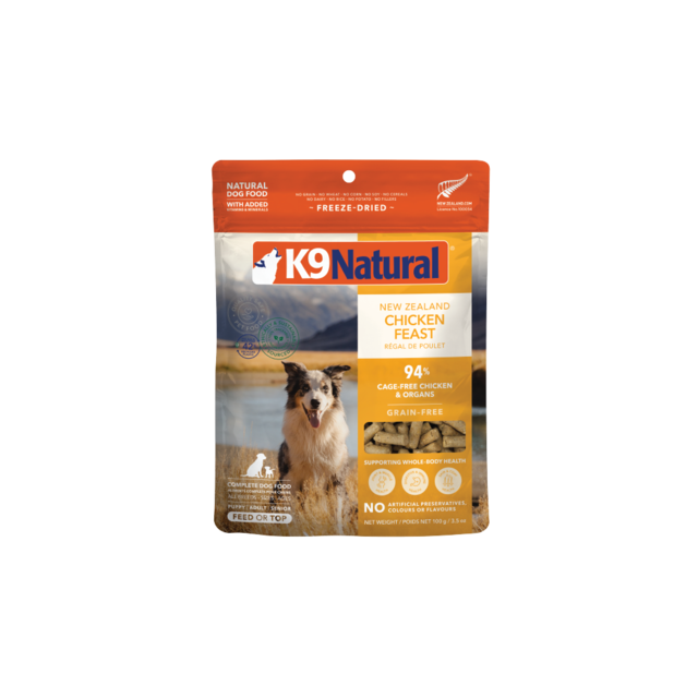 K9 Natural Chicken Feast Freeze Dried Dog Food Topper - Product Image