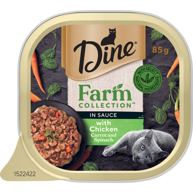 Dine Farm Collection with Chicken, Carrot & Spinach Wet Cat Food - Product Image