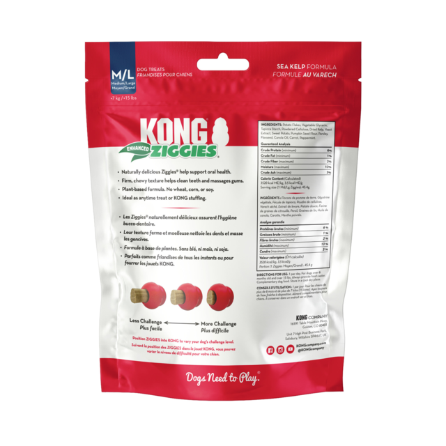 KONG Ziggies Enhanced Dog Treat - Product Image 1