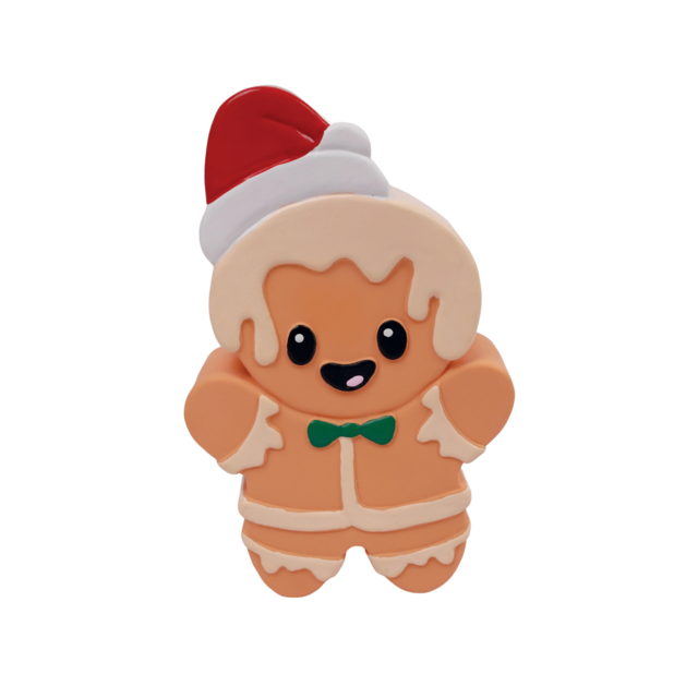 M-PETS Christmas Gingerbread Man Squeaker Dog Toy - Product Image 1
