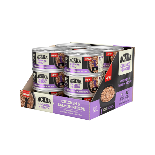 ACANA Kitten Chicken & Salmon Recipe Chunks in Broth Wet Cat Food - Product Image 6