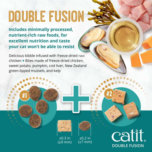 Catit Recipes Double Fusion Senior Chicken Dry Cat Food - Product Image 2
