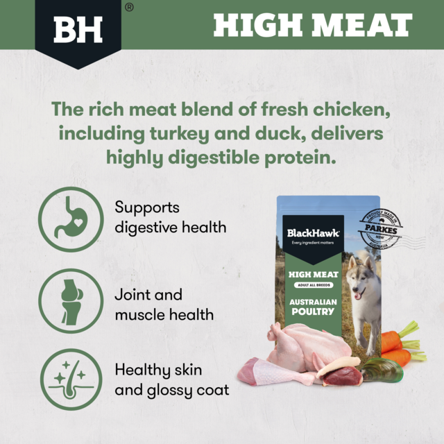 Black Hawk High Meat Australian Poultry Recipe Dry Dog Food - Product Image 2