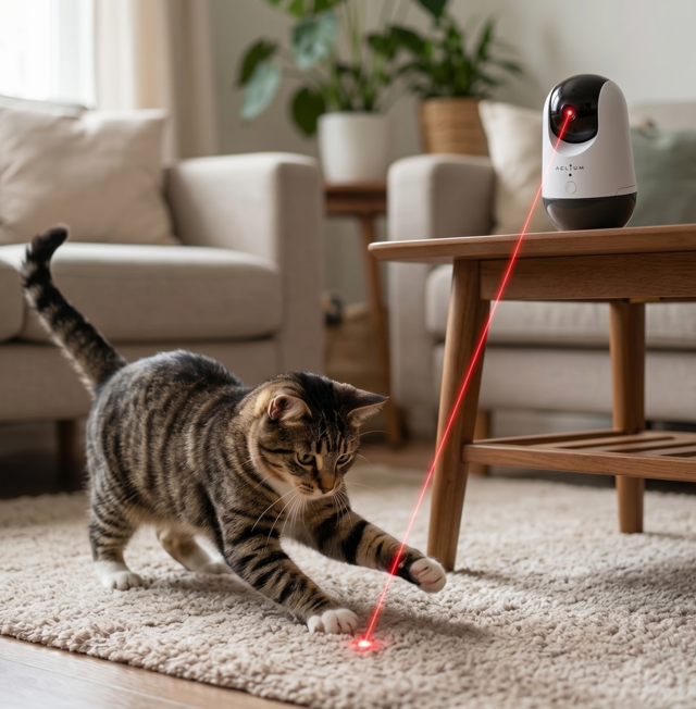 Aclium Spinning Tumbling Laser Cat Toy - Product Image 1
