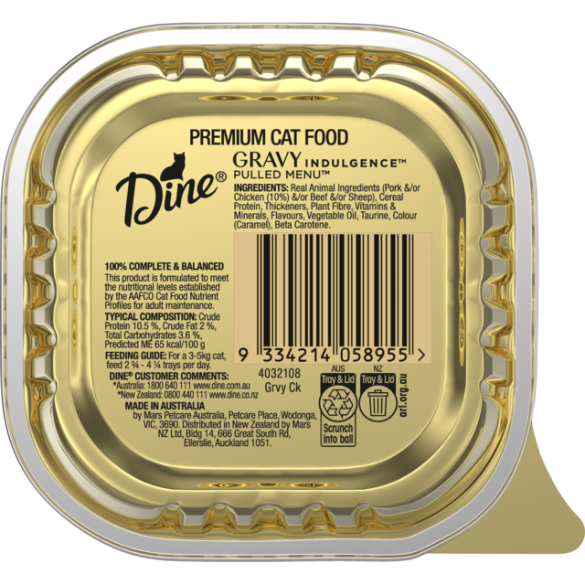 Dine Pulled Menu Gravy Indulgence with Chicken Adult Wet Cat Food - Product Image 4