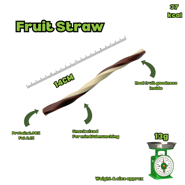Mak's Patch Mixed Fruit Straws Dog Treats - Product Image 2
