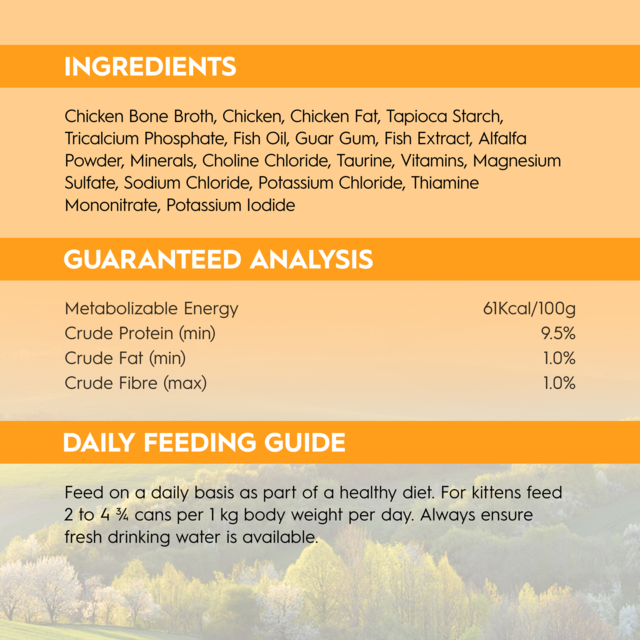 Trilogy Chicken in Bone Broth Kitten Wet Cat Food - Product Image 7