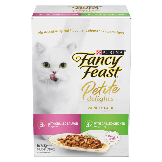 Fancy Feast Petite Delights Salmon & Chicken Variety Pack Wet Cat Food  - Product Image