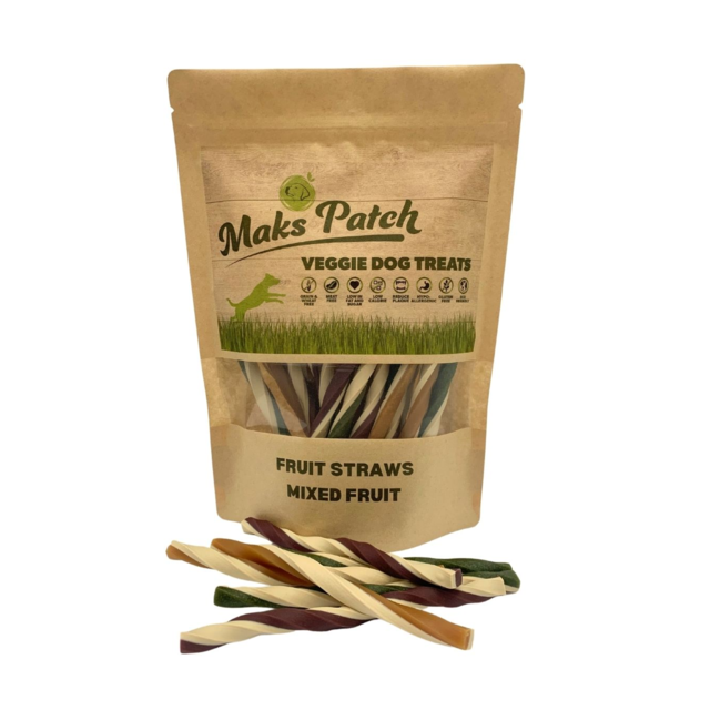 Mak's Patch Mixed Fruit Straws Dog Treats - Product Image