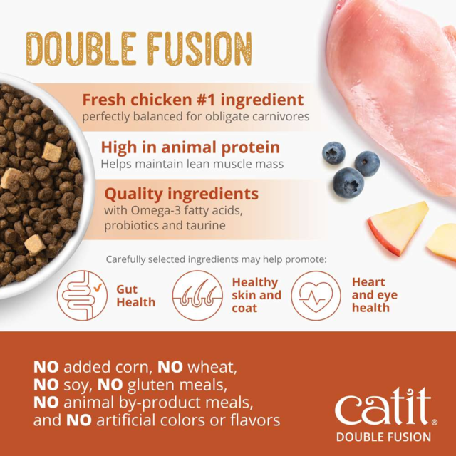 Catit Recipes Double Fusion Adult Chicken Dry Cat Food - Product Image 2
