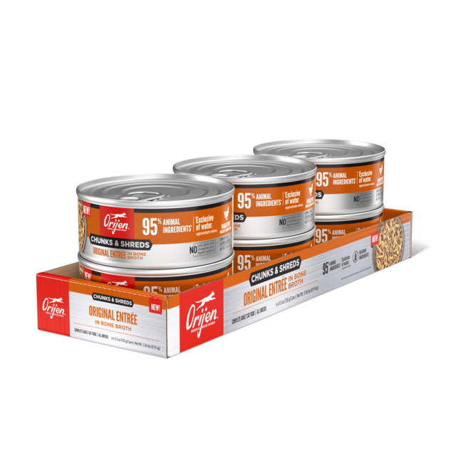 Orijen Original Entrée Chunks & Shreds in Bone Broth Wet Cat Food - Product Image 8