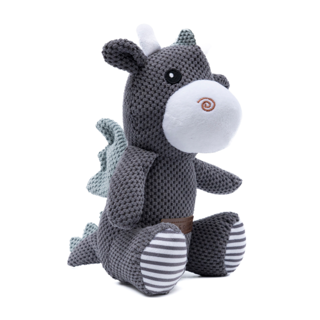 Coco & Cooper Dylan Dragon Corduroy Dog Plush Toy - Product Image 1