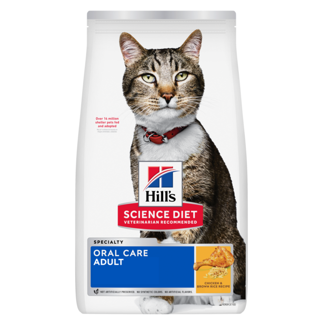 Hill's Science Diet Adult Oral Care Chicken Dry Cat Food - Product Image