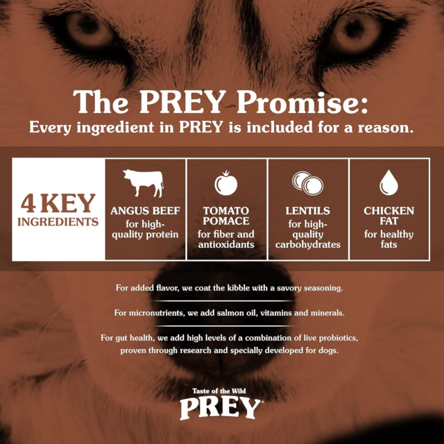 Taste of the Wild PREY Angus Beef Limited Ingredient Dry Dog Food - Product Image 5