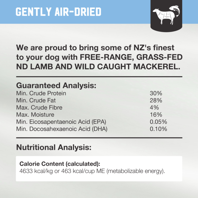 Kiwi Kitchens Lamb & Mackerel Air Dried Dog Food - Product Image 9