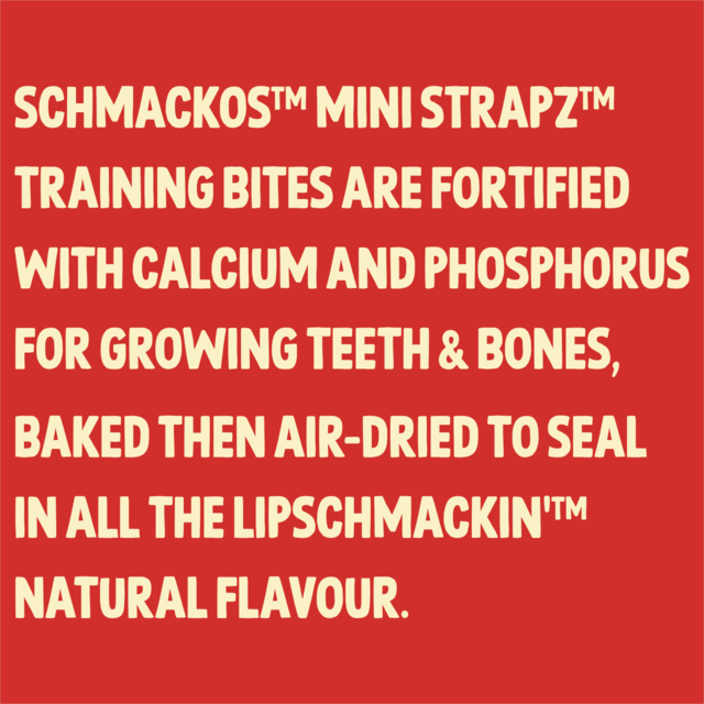 Schmackos Mini Strapz Training Bites with Chicken & Milk Dog Treats - Product Image 3