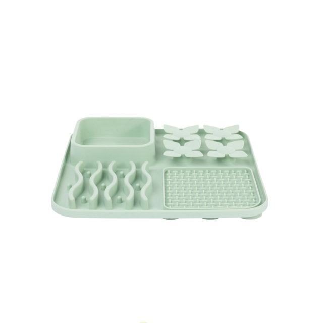 M-PETS Lecca PRO Non-Slip 4-in-1 Cat and Dog Slow Feeding Mat - Product Image 1
