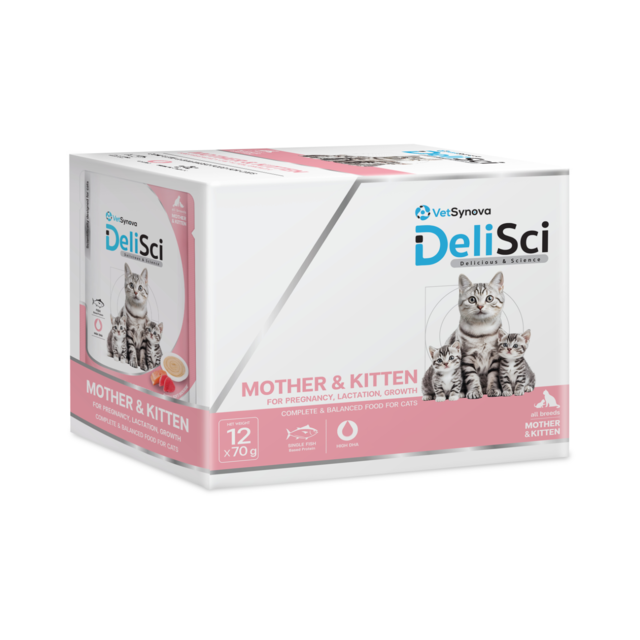 VetSynova DeliSci Mother & Kitten Mousse Wet Cat Food  - Product Image 1