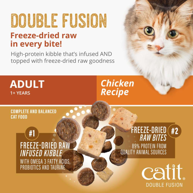 Catit Recipes Double Fusion Adult Chicken Dry Cat Food - Product Image 1