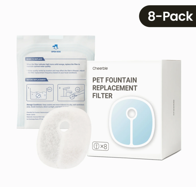 Cheerble E1/E1+ Cat and Dog Water Fountain Replacement Filters - Product Image 2