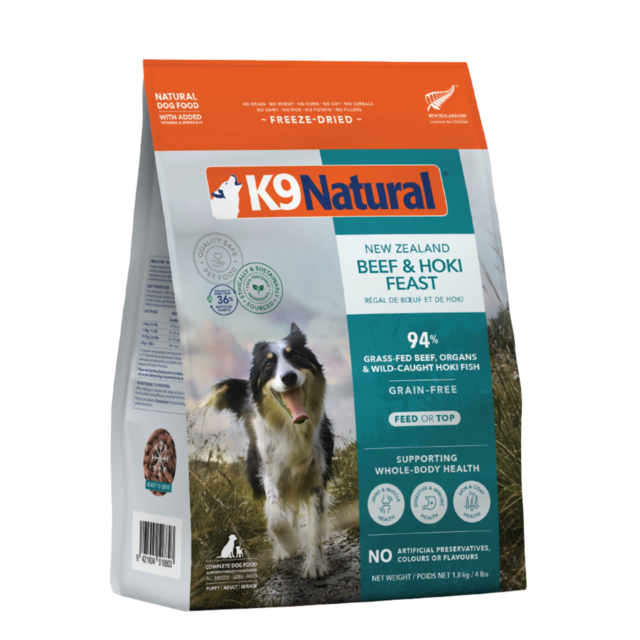 K9 Natural Beef & Hoki Feast Freeze Dried Dog Food - Product Image 1