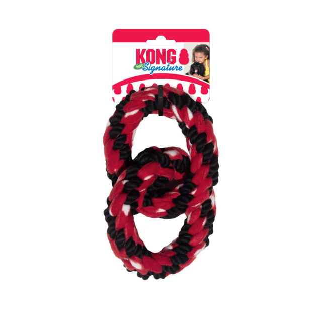 KONG Signature Rope Double Ring Tug Dog Toy - Product Image
