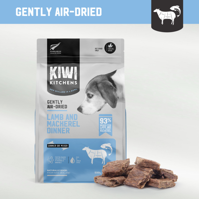 Kiwi Kitchens Lamb & Mackerel Air Dried Dog Food - Product Image 1