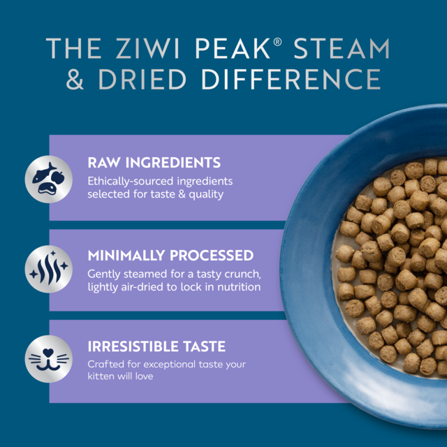 ZIWI Peak Kitten Steam & Dried Chicken & Southern Blue Whiting Dry Cat Food - Product Image 1