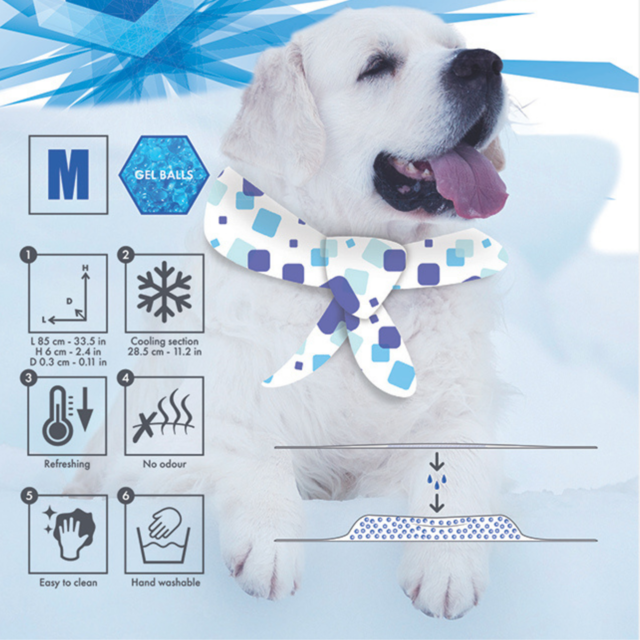 M-PETS Cooling Dog Scarf Collar - Product Image 1