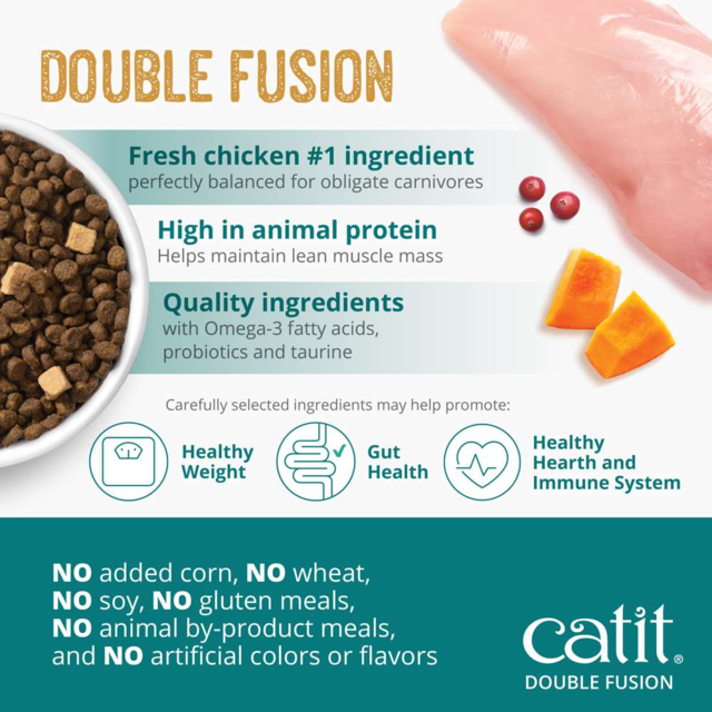 Catit Recipes Double Fusion Senior Chicken Dry Cat Food - Product Image 3