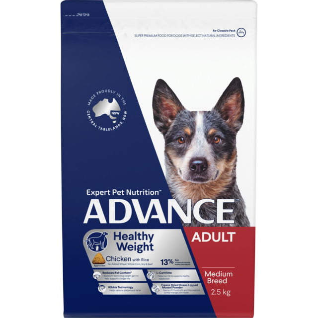 ADVANCE Adult Medium Breed Healthy Weight Chicken & Rice Dry Dog Food - Product Image