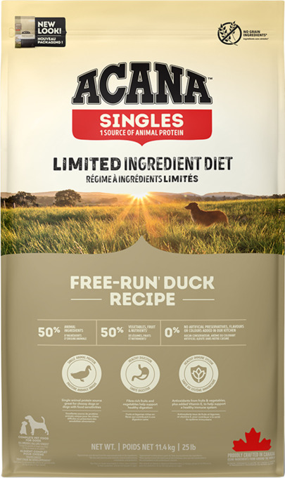 ACANA Singles Free-Run Duck Dry Dog Food - Petdirect
