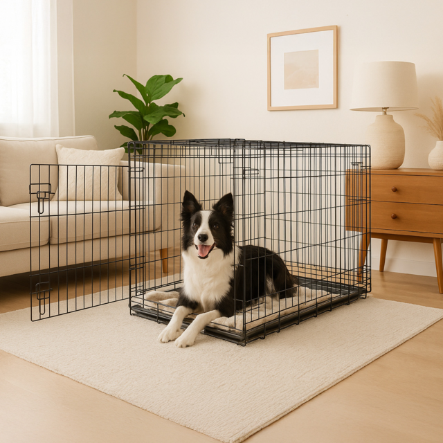 Pup & Purr Double Door Dog Crate with Divider - Product Image 10