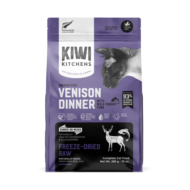 Kiwi Kitchens Venison & Tuna Freeze Dried Cat Food - Product Image