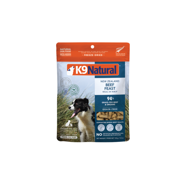 K9 Natural Beef Feast Freeze Dried Dog Food Topper - Product Image