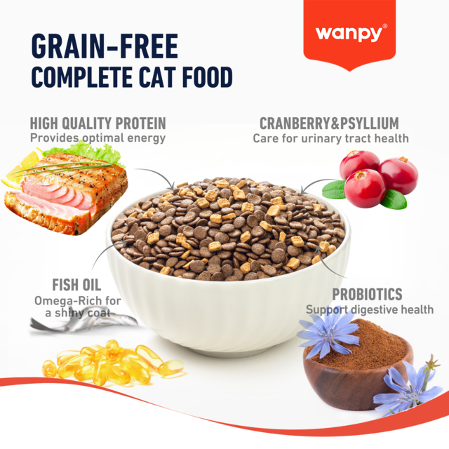 Wanpy Grain Free Adult Tuna Recipe Dry Cat Food - Product Image 1