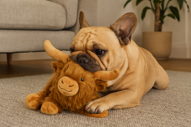 Multipet Highland Shaggy Cow Dog Toy - Product Image 2