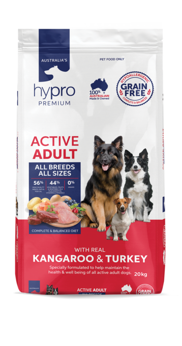 Hypro Premium Grain Free Adult Active Kangaroo & Turkey Dry Dog Food - Product Image 3